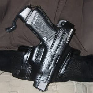 leather bikini holster left